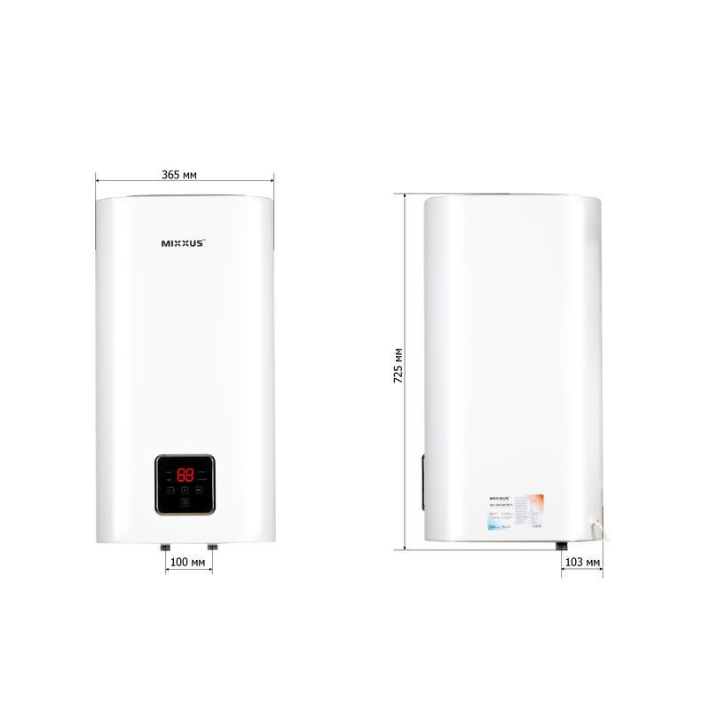 Бойлер Mixxus 50л EWH-15050 Cube Dry квадратний вертикальний сухий тен 2,0 kW (WH0617) WH0617 фото