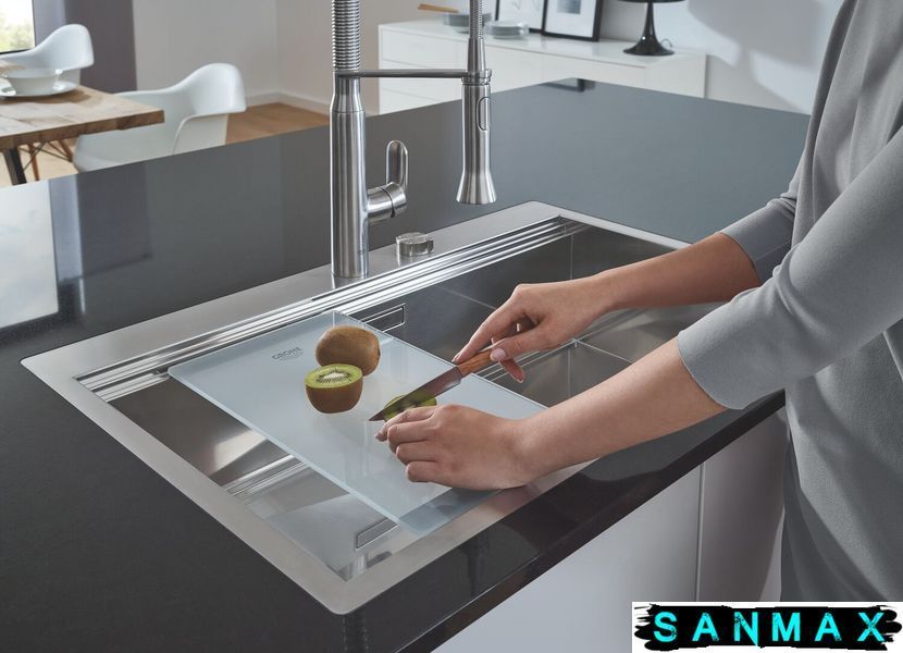Мийка кухонна Grohe EX Sink K800 подвійна (90 cm) (31584SD0) 31584SD0 фото