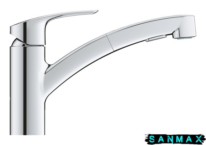 Змішувач для кухні з висувним виливом Grohe Eurosmart New (30305001) 30305001 фото