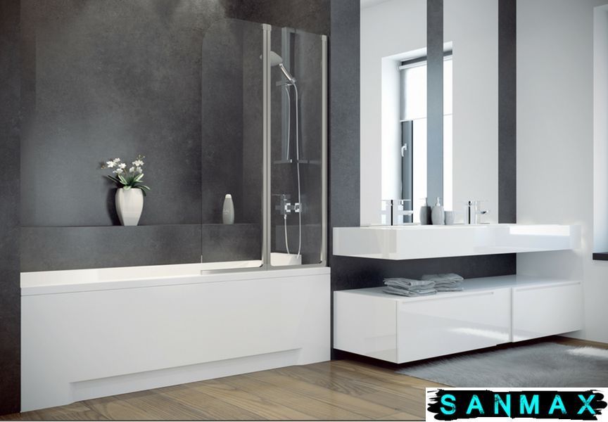 Шторка для ванни PMD Besco Ambition-2S 80.5х140 PA-2S фото