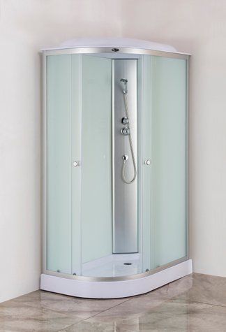 Бокс душовий без гідромасажу Mixxus Wave SB02-120x80x215-R-FB Satin з низьким піддоном (MI6893) MI6893 фото