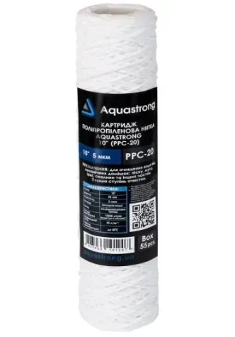 Картридж шнурковий Aquastrong 10" (PPC-20) PPC-20 фото
