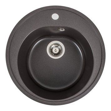 Гранітна мийка для кухні Valeso 510 Luna матовая Гренадін SP000047039 фото