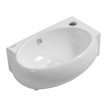 Раковина підвісна Mixxus Premium Diverse-1201-L 400х215х140mm з отвором під змішувач та переливом (MP6507) MP6507 фото