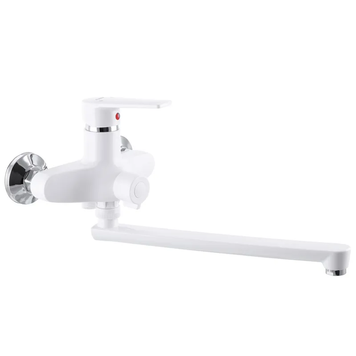 Змішувач для ванни Plamix Oscar-006 Euro Білий (без шланга і лійки) (PM0599) PM0599 фото