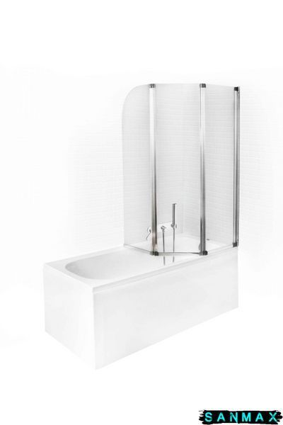Шторка для ванни PMD Besco Ambition-3S 123х140 PA-3S фото