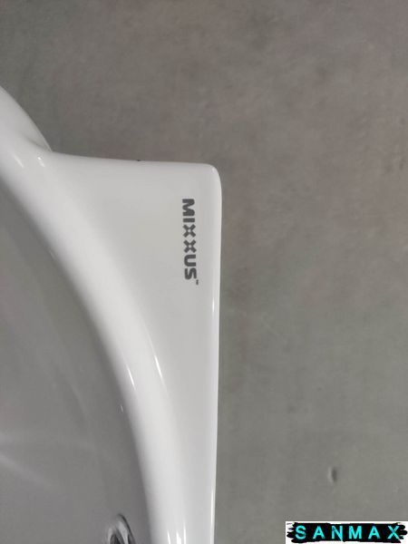 Раковина підвісна Mixxus Premium Diverse-1201-L 400х215х140mm з отвором під змішувач та переливом (MP6507) MP6507 фото