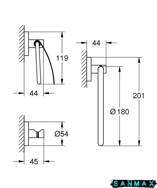 Набір аксесуарів 3 в 1 Grohe Essentials New (40775001) 40775001 фото