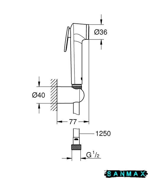 Гігієнічний душовий набір Grohe Tempesta-F Trigger Spray (27513001) 27513001 фото