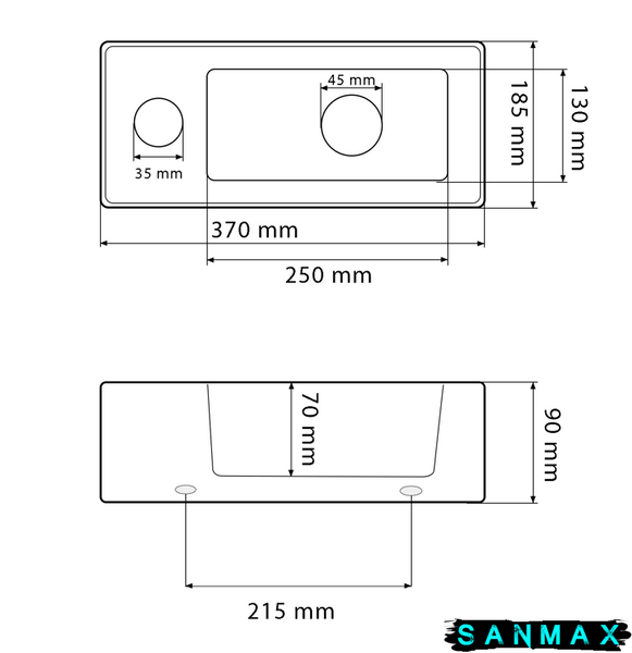 Умивальник накладний Vbi Komo R Калакатта VBI-015621 фото
