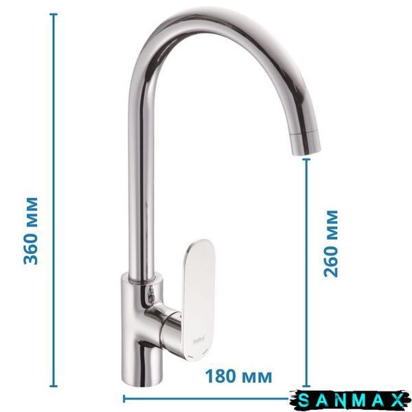 Змішувач для кухні на гайці Haiba Amix 017 (HB0931) HB0931 фото