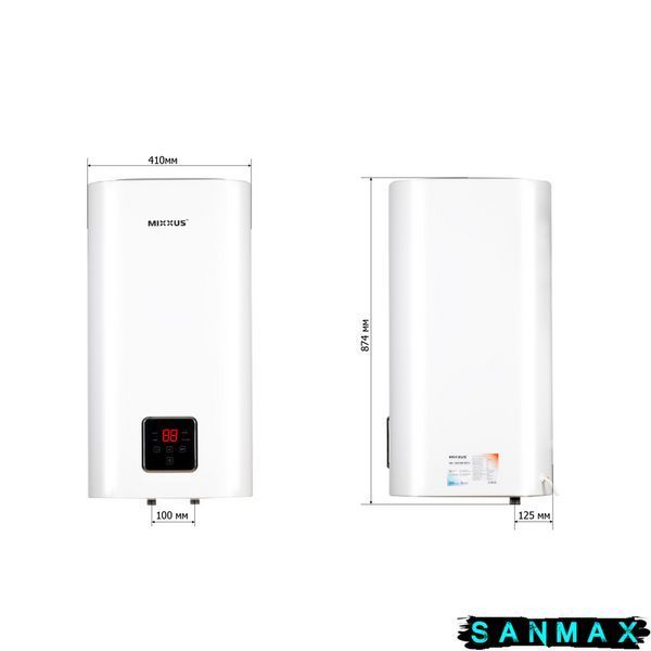 Бойлер Mixxus 80л EWH-15080 Cube Dry квадратний вертикальний сухий тен 2,0 kW (WH0618) WH0618 фото
