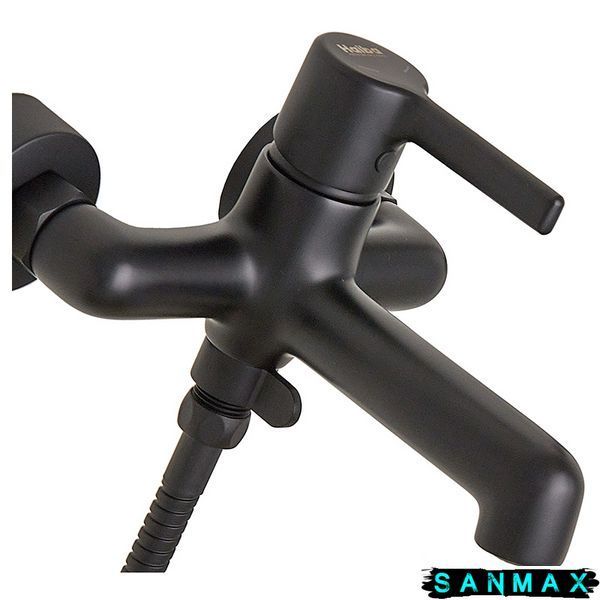 Змішувач для ванни Haiba Markus 009 Euro Чорний (HB3975) HB3975 фото