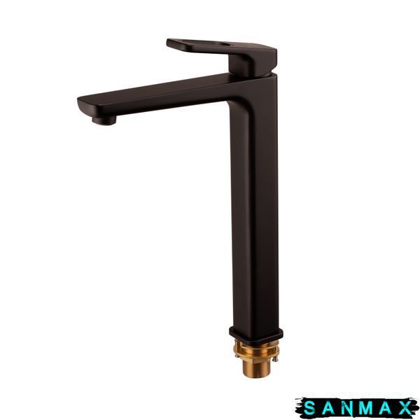 Змішувач для умивальника Koer KB-11031-05 Високий Чорний (KR5434) KR5434 фото
