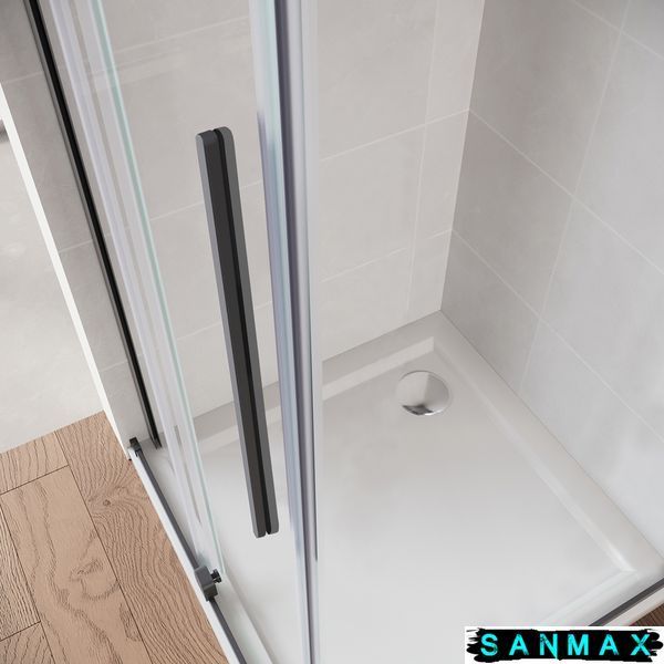 Двері у нішу Walk-In розсувні Koer SR SD07-120x200-R-TR-07 прозоре скло Easy Clean 8мм Графіт (KR5775) KR5775 фото