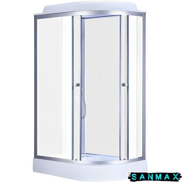 Бокс душовий без гідромасажу Mixxus Wave SB02-120x80x215-R-FB Satin з низьким піддоном (MI6893) MI6893 фото