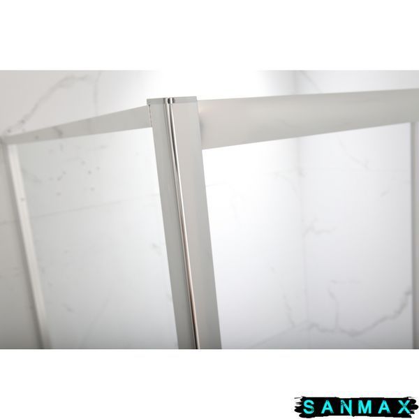 Душова кабіна з низьким піддоном Mixxus HARD SCT01-100x90x198-TR CHROME прозоре скло 5мм NEW (в 2 ящ) (MI8368) MI8368 фото