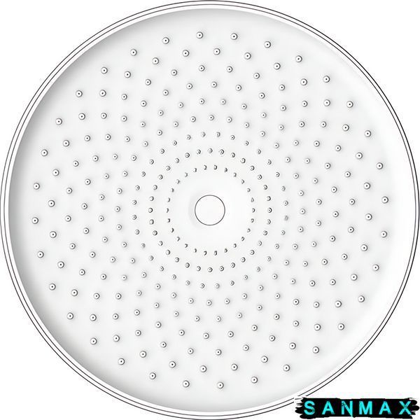 Лійка стельова для душу Koer KP-0413-01-OH 25 см Хром (KR5417) KR5417 фото