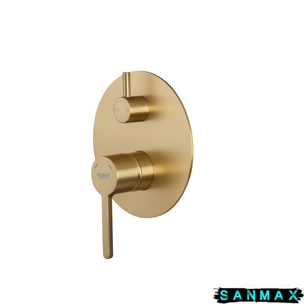Вбудована душова система Koer KB-66029-12 3 функції Матове Золото (KR5957) KR5957 фото