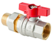 Кран з американкою Koer Extreme KE.227-20 - 3/4" ручка "метелик" червона (KR5766) KR5766 фото 4