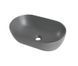Умивальник накладний керамічний Mixxus Premium Ellipse-0109 Gray 500x300x140mm Сірий (MP6653) MP6653 фото 4