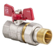 Кран з американкою прямий 3/4 Koer KR.227 Червоний метелик (KR0017) KR0017 фото 3