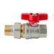 Кран з американкою Koer Extreme KE.227-20 - 3/4" ручка "метелик" червона (KR5766) KR5766 фото 5