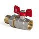 Кран з американкою прямий 3/4 Koer KR.227 Червоний метелик (KR0017) KR0017 фото 1