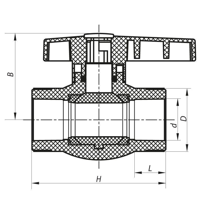 Кран кульовий PPR КШ для хол. води 25 Koer K0083.PRO (KP0100) KP0100 фото
