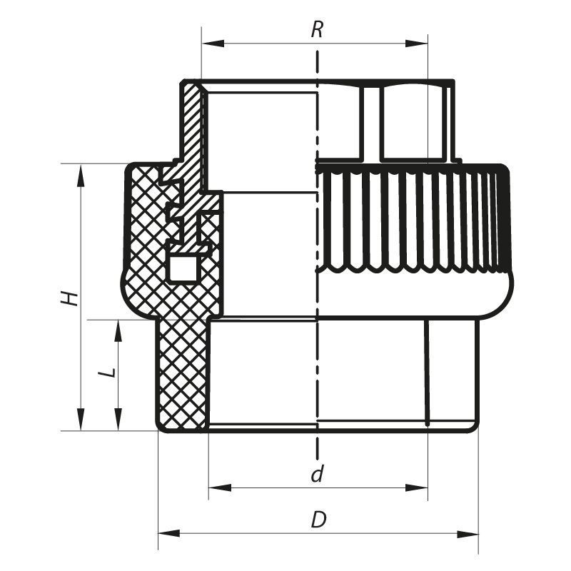 Муфта PPR ВР 40x1.1/4F Koer K0091.PRO (KP0109) KP0109 фото