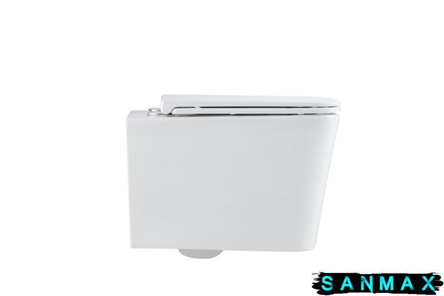 Унітаз підвісний Mixxus Premium Quadro-0302-R 530x360x365mm, система змиву Rimless (MP6454) MP6454 фото