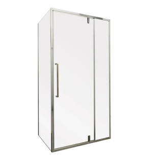 Душова кабіна без піддону Mixxus Premium Bevel SC01-100x80x195-TR Хром прозоре скло 6мм (MI6869) MI6869 фото