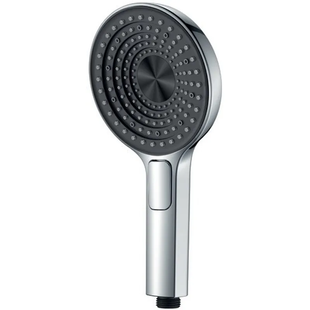 Лійка ручна для душу Koer KP-0403-01 (3 режими) Чорна Хром (KR4991) KR4991 фото