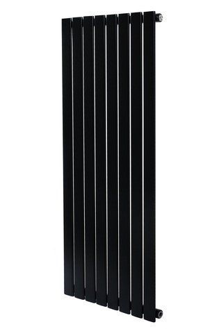 Вертикальний дизайнерський радіатор опалення Arttidesing Livorno 8/1400/544 чорний матовий. LV.8.140.54.B фото