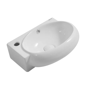 Раковина підвісна Mixxus Premium Diverse-1201-R 400х215х140mm з отвором під змішувач та переливом (MP6506) MP6506 фото