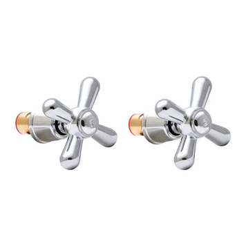 Ручки для змішувача з кран буксами (пара) Europroduct Dominox (AC0556) AC0556 фото