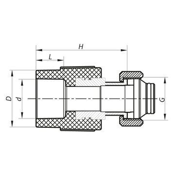 Муфта з євроконусом і накидною гайкою 20x3/4 PPR Koer K0240.PRO 210 (KP2606) KP2606 фото