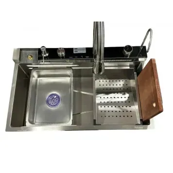 Кухонна інтегрована мийка Mixxus Premium MH7545-Set-04 Nano-Чорний з вбудованим змішувачем з нерж. сталі (MX1700) MX1700 фото