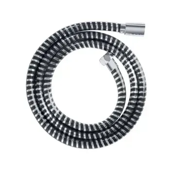 Шланг для душу Aquastrong Pvc Чорний-Silver 150 см пакет (P002-15) P002-15 фото