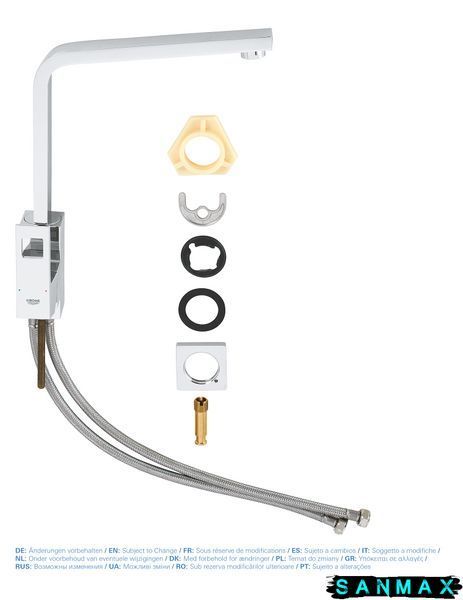 Змішувач для кухні Grohe Eurocube (31255000) 31255000 фото