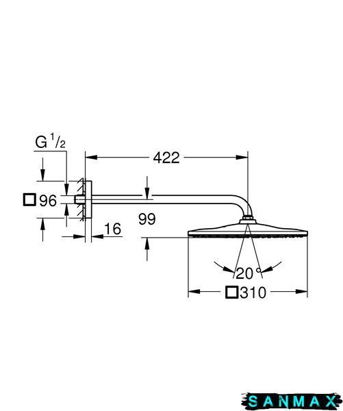 Вбудована душова система Grohe Grohtherm Smartcontrol (26405SC2) 26405SC2 фото