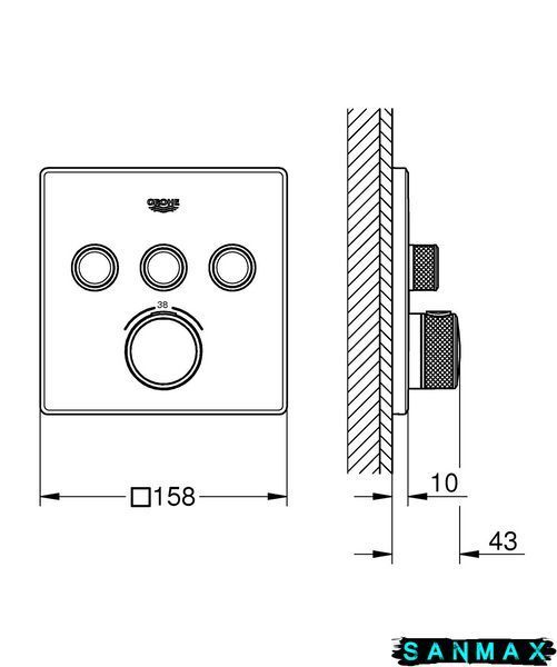 Вбудована душова система Grohe Grohtherm Smartcontrol (26405SC2) 26405SC2 фото