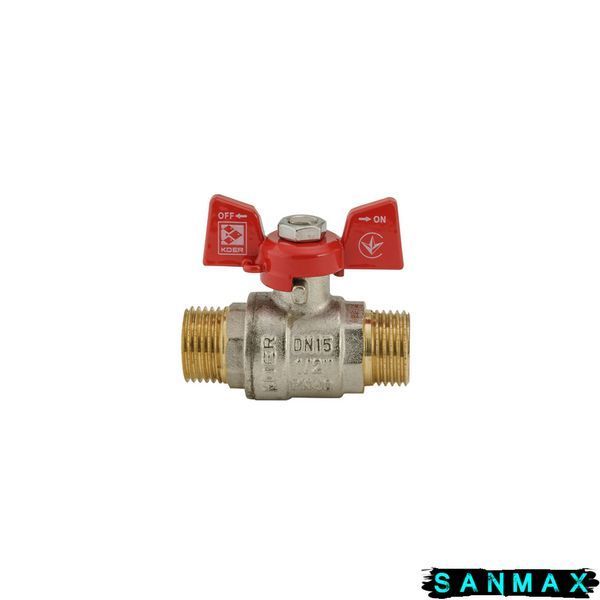 Кран кульовий 1/2 БШШ Вода Koer KR.219 Червоний метелик (KR0095) KR0095 фото
