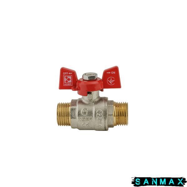 Кран кульовий 1/2 БШШ Вода Koer KR.219 Червоний метелик (KR0095) KR0095 фото