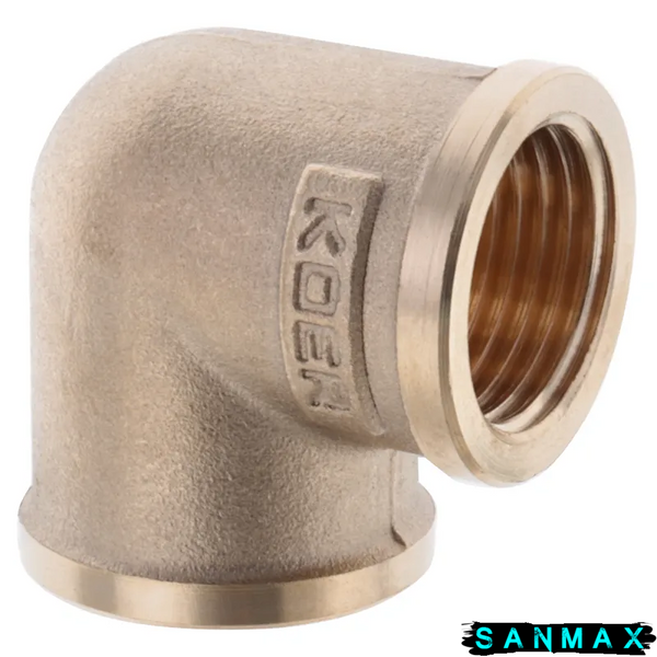 Кут латунний 1/2 внутрішня-внутрішня Koer KF.L06F.WN (KR3027) KR3027 фото
