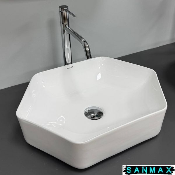 Умивальник накладний Vbi Quaglio Білий Vbi-012622 фото
