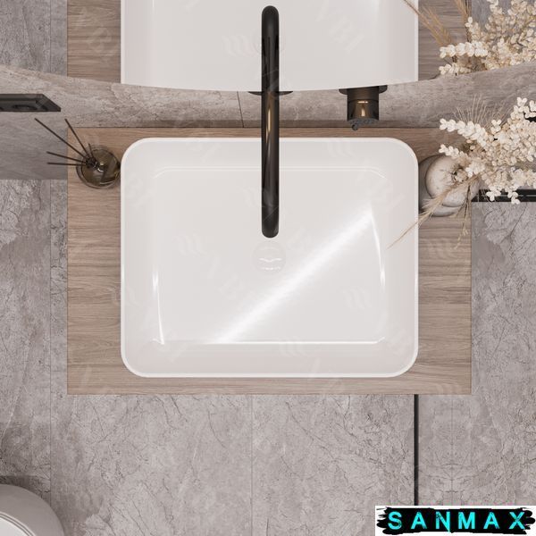 Умивальник накладний Vbi Palermo Білий VBI-012300 фото
