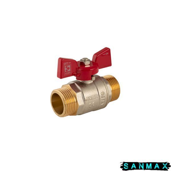 Кран кульовий 1 БШШ Вода Koer KR.219 Червоний метелик (KR0159) KR0159 фото