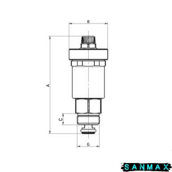 Повітровідвідник автоматичний з клапаном Roho R1302-050N - 1/2" Н (нікель) (RO0140) RO0140 фото