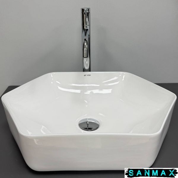 Умивальник накладний Vbi Quaglio Білий Vbi-012622 фото